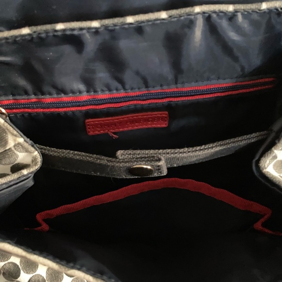 Tommy Hilfiger black and white polka dot rucksack - Picture 4 of 5